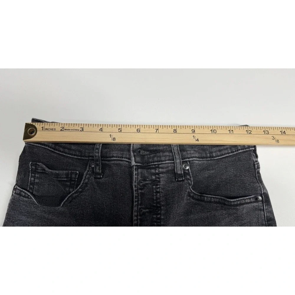 EVERLANE Women's Black Wash High Rise Ankle Skinny Jeans Size 28 - Picture 10 of 13